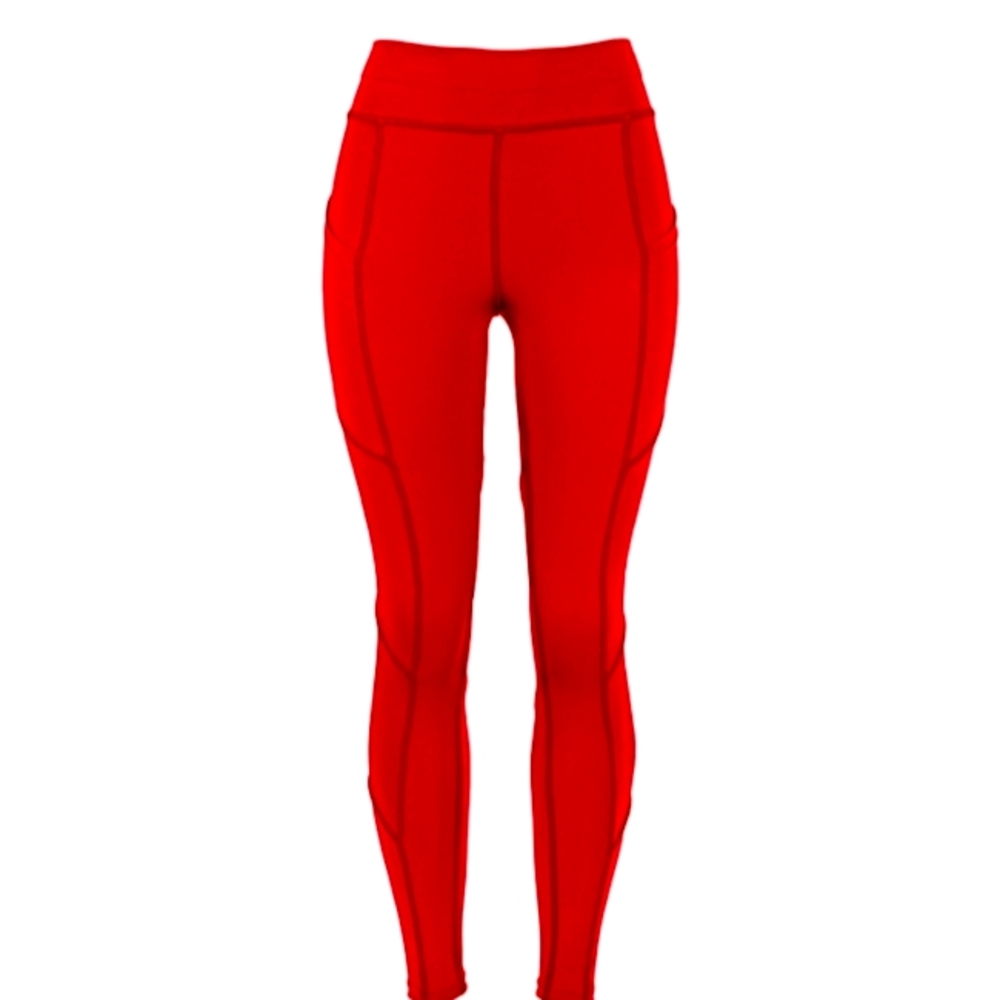 PopFit Red Leggings Size Large